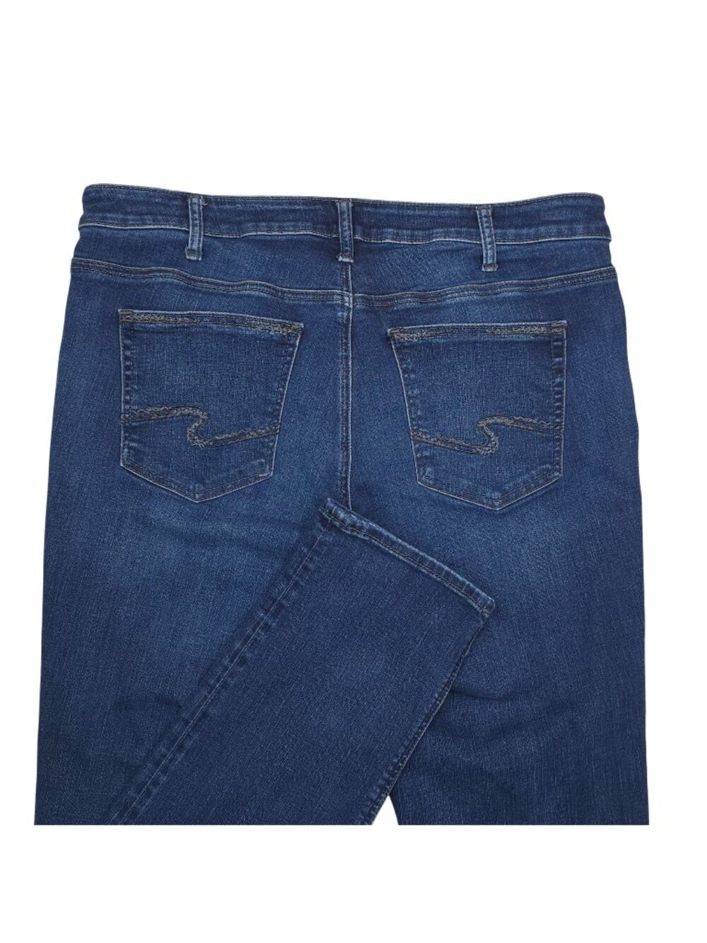 Silver Jeans Avery Straight Leg Jeans Dark Wash Denim Womens Size 16 x 34 Inseam